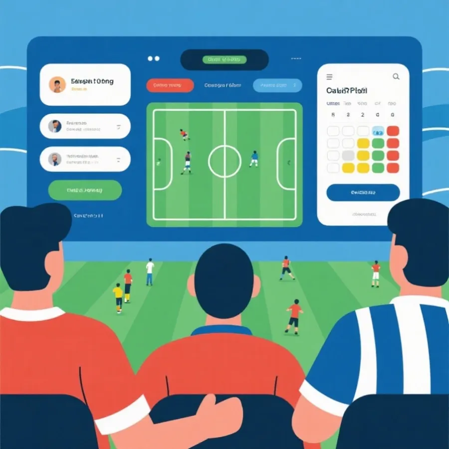 賽程查詢後銜接官方觀賽流程示意圖